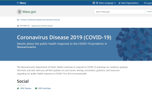 Mass.gov COVID-19 Information
