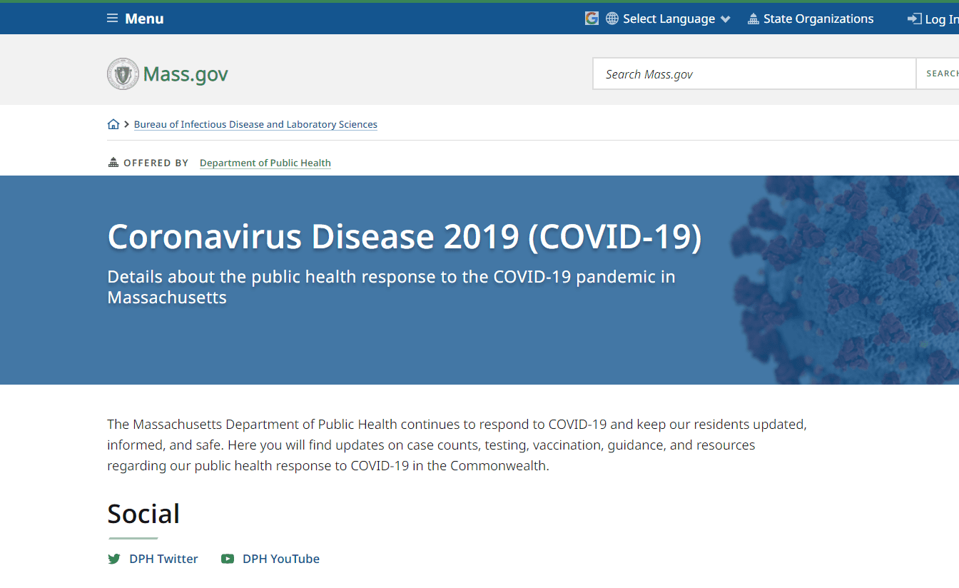 Mass.gov COVID-19 Information